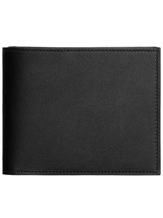 Citizen Twill Compact Card Wallet Black - HERMES - BALAAN.