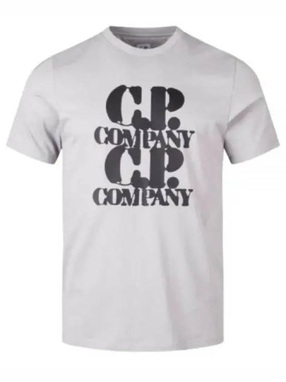 30/1 Jersey Graphic Short Sleeve T-Shirt Grey - CP COMPANY - BALAAN 2