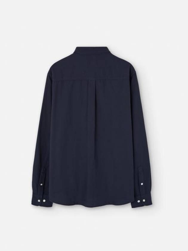 Jasolo Button Up Long Sleeve Shirt Navy - ISABEL MARANT - BALAAN 3