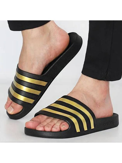 Adilette Aqua Slippers Black - ADIDAS - BALAAN 2