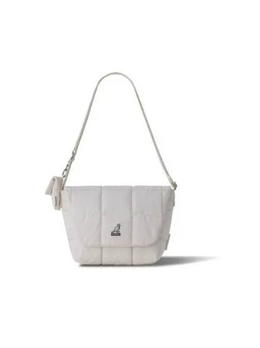 WH Puffer Messenger Bag M 2089 Ivory - KANGOL - BALAAN 1