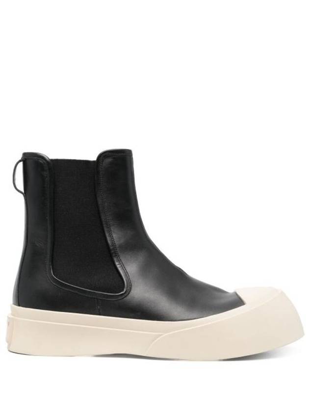 PABLO Nappa Leather Chelsea Boots Black - MARNI - BALAAN 4