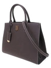 Frances Small Leather Tote Bag Brown - BURBERRY - BALAAN 3