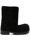 Men s Suede Fur Winter Boots Black - BALENCIAGA - BALAAN 7