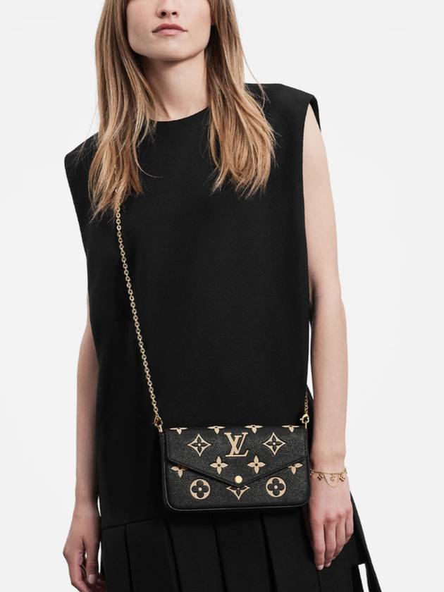 Felicie Pochette Monogram Shoulder Bag Black - LOUIS VUITTON - BALAAN 7