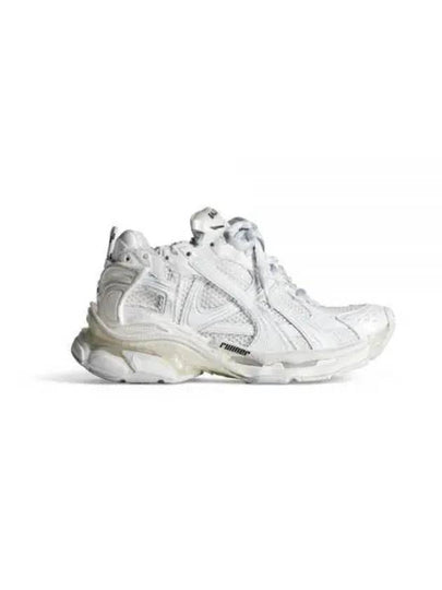 Runner Embroidered Logo Low Top Sneakers White - BALENCIAGA - BALAAN 2