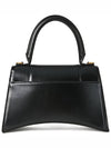 Hourglass Small Tote Bag in Shiny Box Calfskin Black - BALENCIAGA - BALAAN 3