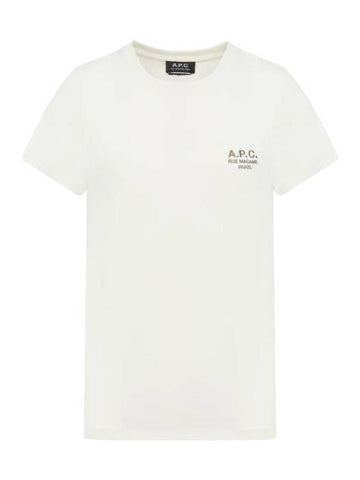 New Denise Logo Short Sleeve T-Shirt White - A.P.C. - BALAAN 1