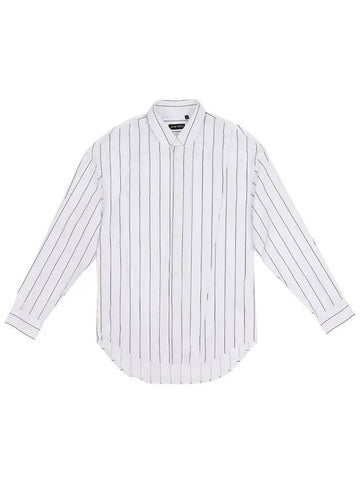 Striped pocket unbalanced long sleeve shirt SH132 - IKALOOOK - BALAAN 1