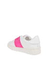 Rockstud Open Low Top Sneakers White Pink - VALENTINO - BALAAN 5