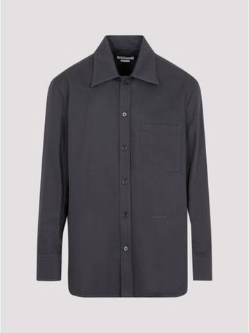 Long Sleeve Shirt RMSI00265793H23 M3 STEEL - LANVIN - BALAAN 1