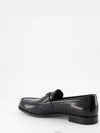 Brushed Leather Loafers Black - PRADA - BALAAN 7