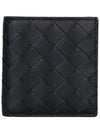 Intrecciato Slim Half Wallet Black - BOTTEGA VENETA - BALAAN 2