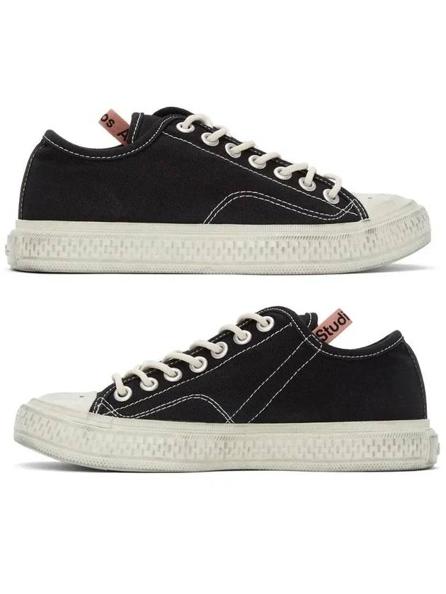 Ballow Tumbled Low Top Sneakers Black - ACNE STUDIOS - BALAAN 2