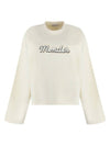 Moncler logo print crewneck sweatshirt - MONCLER - BALAAN 1