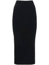 Rib Knit Pencil Skirt Black - ALEXANDER MCQUEEN - BALAAN 2