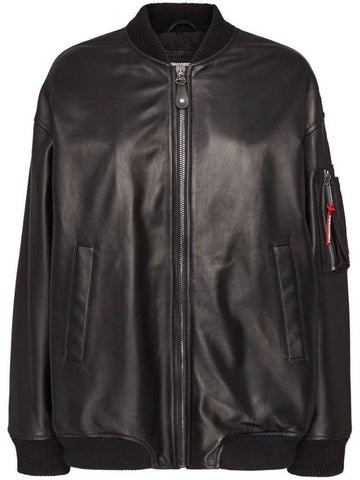 DSQUARED2 Leather Oversize Bomber Jacket Clothing - DSQUARED2 - BALAAN 1