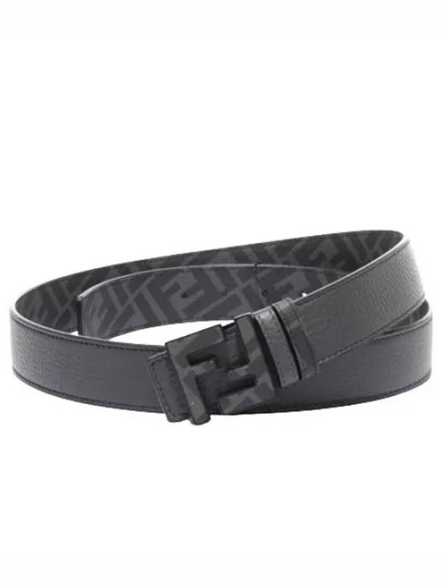 Square leather reversible belt waistband - FENDI - BALAAN 1