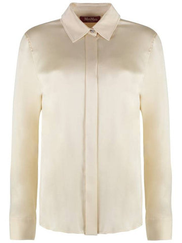 Max Mara Studio Baden Silk Shirt - MAX MARA - BALAAN 1