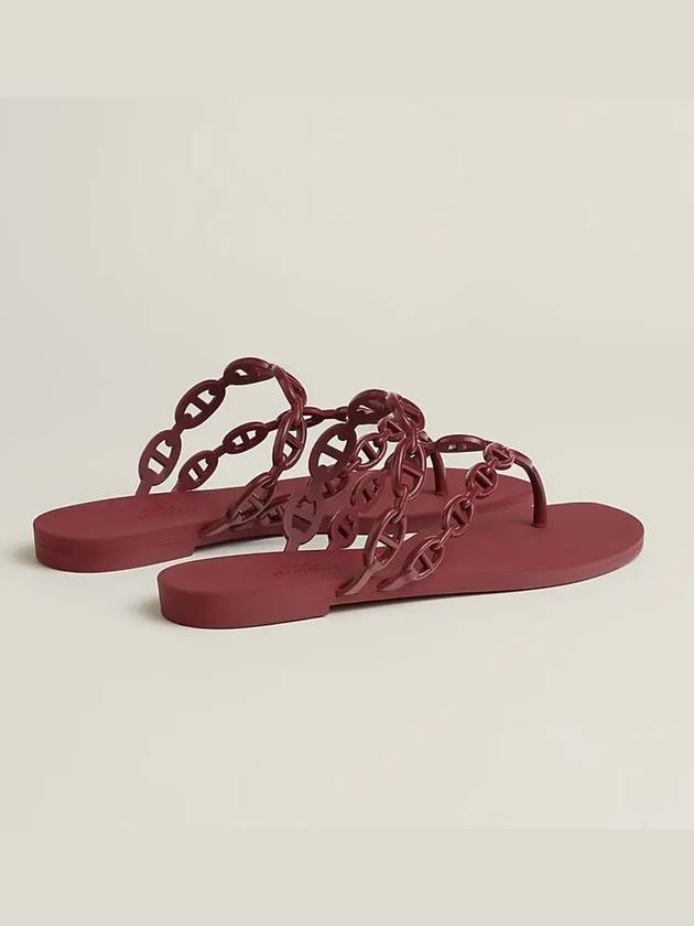 Island Sandals Rouge H - HERMES - BALAAN 5