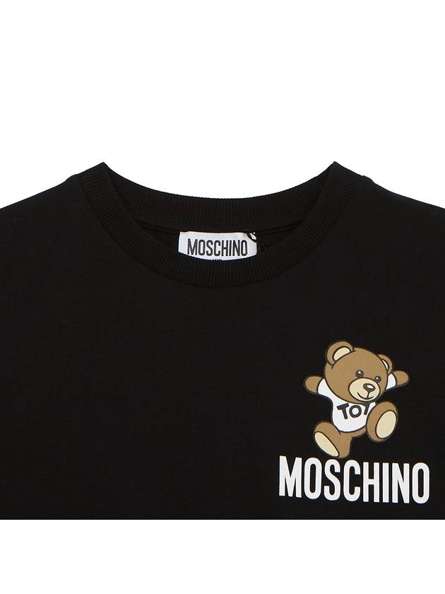 Kids short sleeved t shirt HUM04K LAA02 60100 Adults can wear - MOSCHINO - BALAAN 3