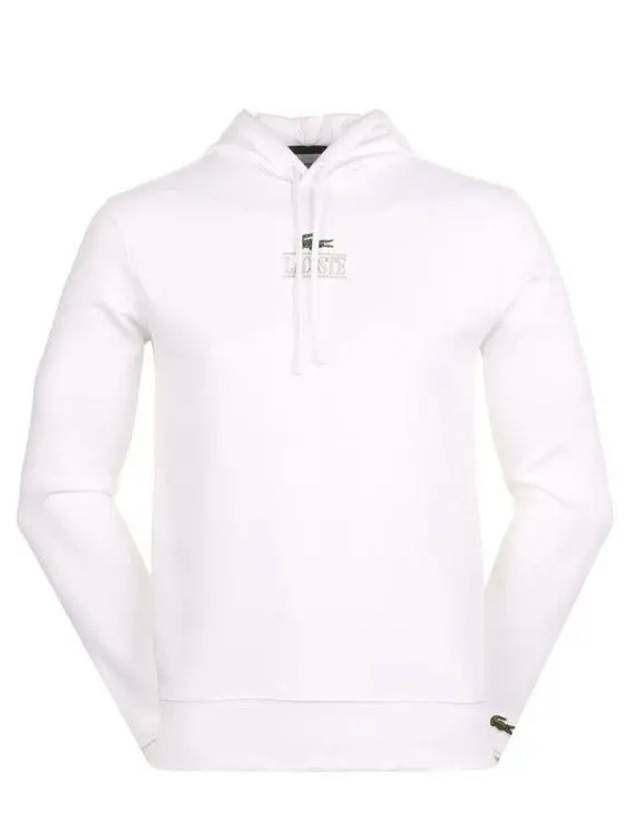 Logo Print Hoodie White - LACOSTE - BALAAN 2