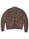 Wool Mohair Cardigan Brown - ACNE STUDIOS - BALAAN 2