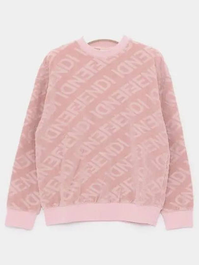 Logo All-Over Sweatshirt Pink - FENDI - BALAAN 2