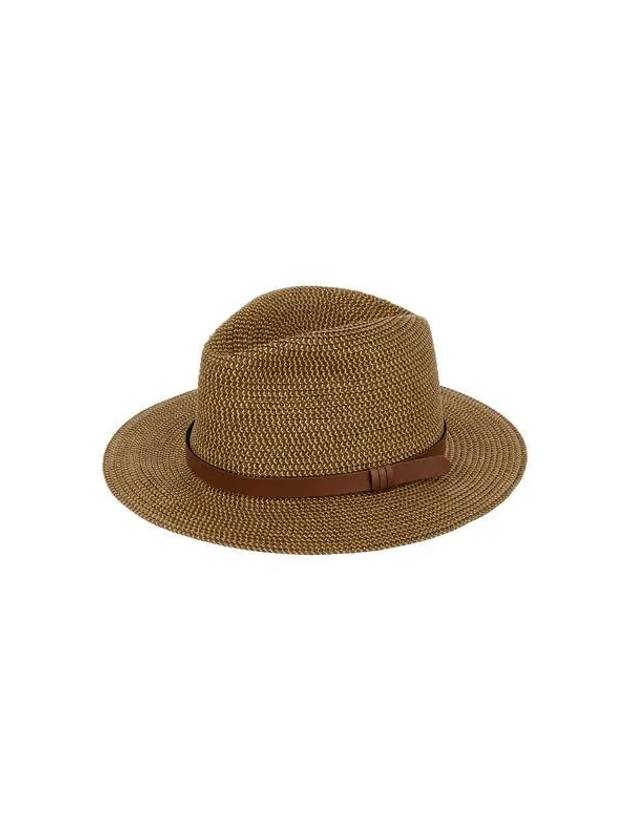 Women s Logo Band Classic Fedora Hat Light Brown - EMPORIO ARMANI - BALAAN 1