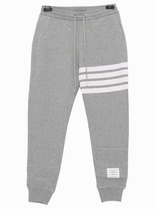 Women's Engineer 4 Bar Cotton Loopback Knit Track Pants Grey - THOM BROWNE - BALAAN 2