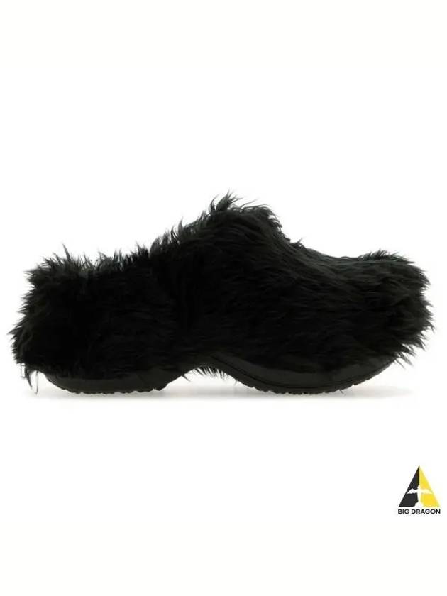 Fake Fur Mule Black - BALENCIAGA - BALAAN 2