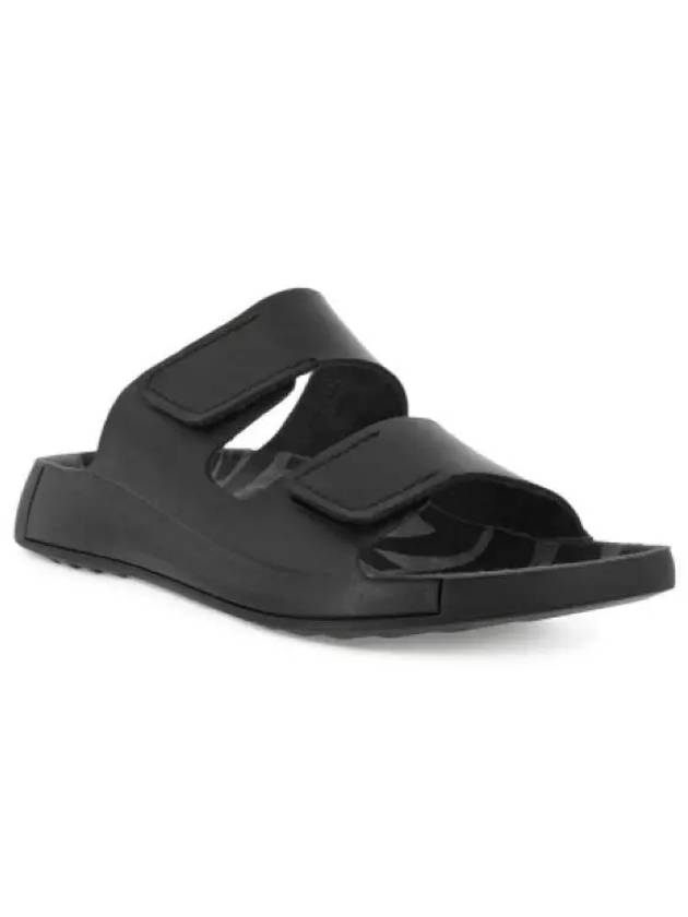 2nd Cozmo Leather Slippers Black - ECCO - BALAAN 2