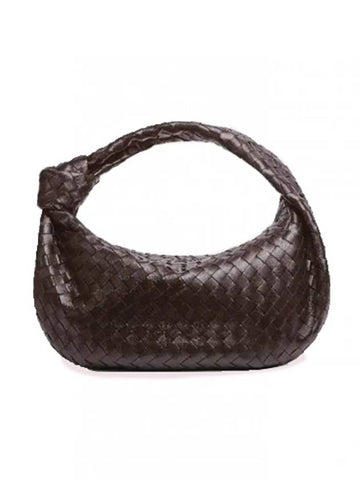 Intrecciato Jody Small Shoulder Bag Dark Brown - BOTTEGA VENETA - BALAAN 1