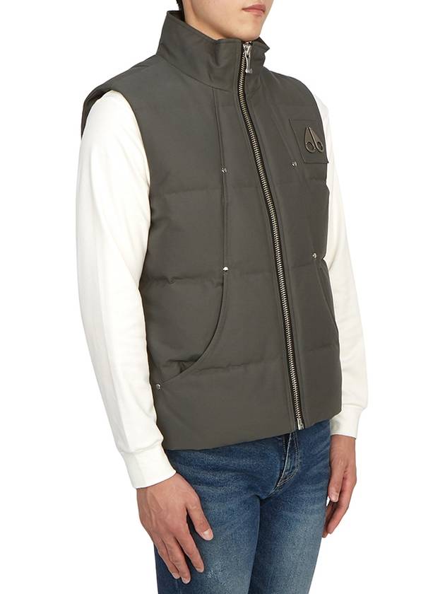 Logo Montreal Padded Vest Green - MOOSE KNUCKLES - BALAAN 5