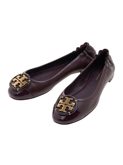 Women's Miller Logo Flat Burgundy - TORY BURCH - BALAAN 2