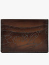 Berluti Bamboo Neo Scritto Leather Card Holder Wallet BAMBOU_NEOJOURV2 - OTHER BRAND - BALAAN 3