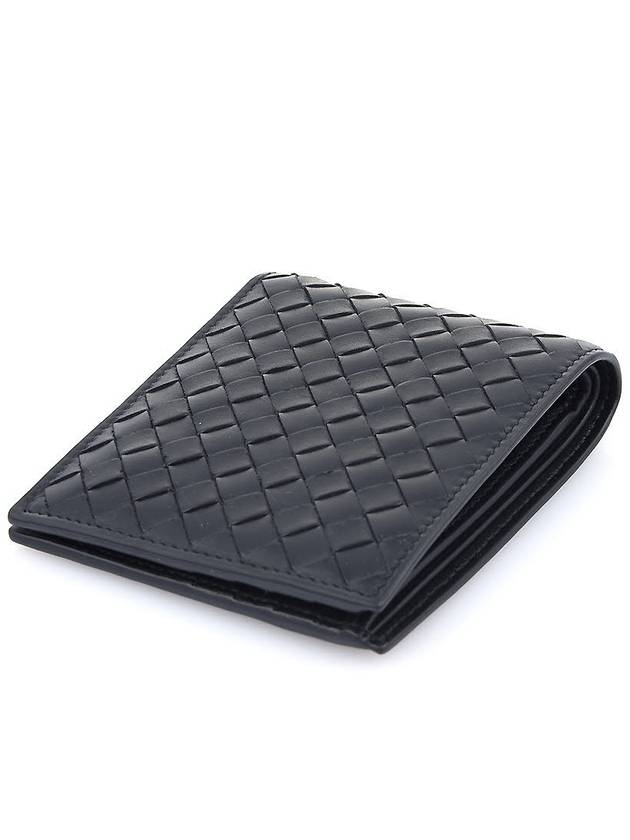 Intrecciato Weaving Half Wallet Black - BOTTEGA VENETA - BALAAN 6