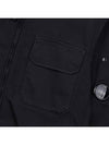 Nylon Double Weave Zipped Over Long Sleeve Shirt Black - CP COMPANY - BALAAN 8