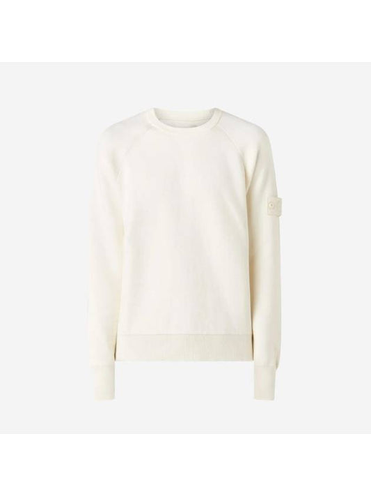 Ghost Piece Soft Cotton Knit Top Off White - STONE ISLAND - BALAAN 1