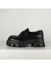 Monolith Brushed Leather Loafers Black - PRADA - BALAAN 4