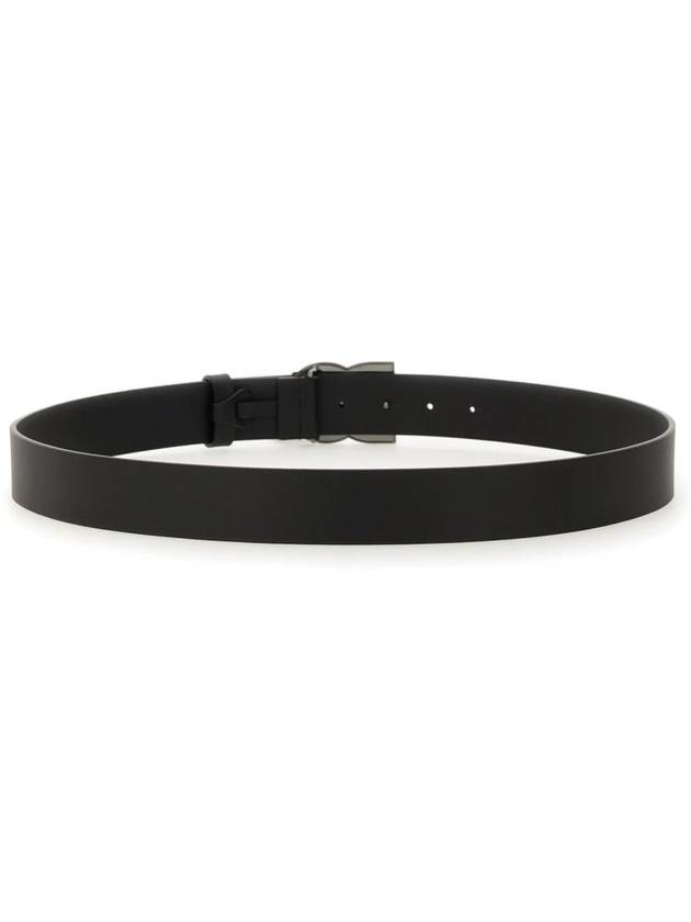 Logo Leather Belt Black - DOLCE&GABBANA - BALAAN 3