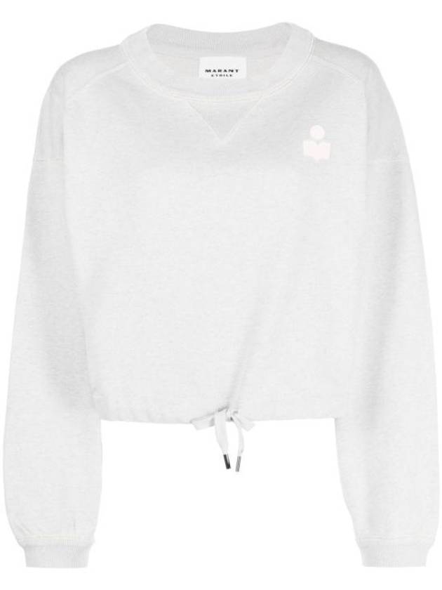 Margo Logo Crop Sweatshirt Light Blue - ISABEL MARANT - BALAAN 2