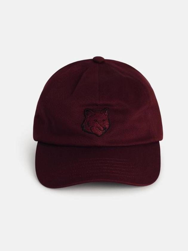 Bold Fox Head Embroidery 6 Panel Ball Cap Red - MAISON KITSUNE - BALAAN 1