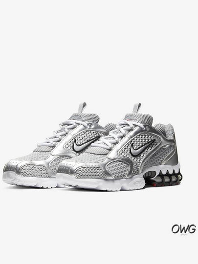 Air Zoom Spiridon Cage 2 Low Top Sneakers Metallic Silver - NIKE - BALAAN 2