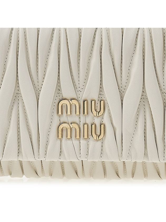 Matelasse Nappa Leather Shoulder Bag White - MIU MIU - BALAAN 7