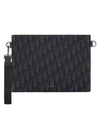 Oblique A5 Triangle Pouch Black - DIOR - BALAAN 1