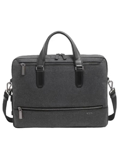 Harrison Avondale Top Zipper Brief Briefcase Dark Charcoal - TUMI - BALAAN 1