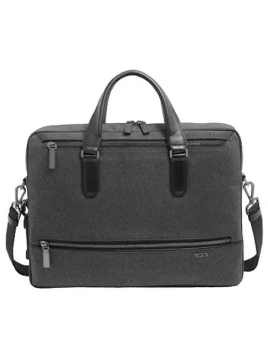 Harrison Avondale Top Zipper Brief Briefcase Dark Charcoal Case Bag - TUMI - BALAAN 1