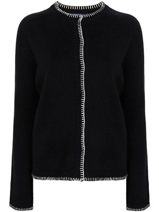 Black Dizzy Wool Cashmere Cardigan 009 00331 - MAX MARA - BALAAN 1