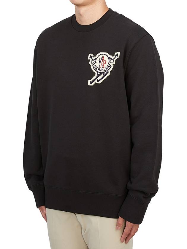 ski patch sweatshirt black - MONCLER - BALAAN 3